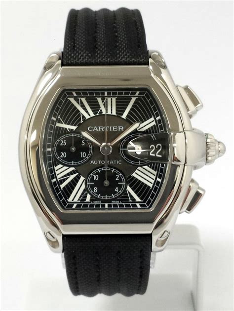 mens cartier leather watch|genuine cartier watch straps.